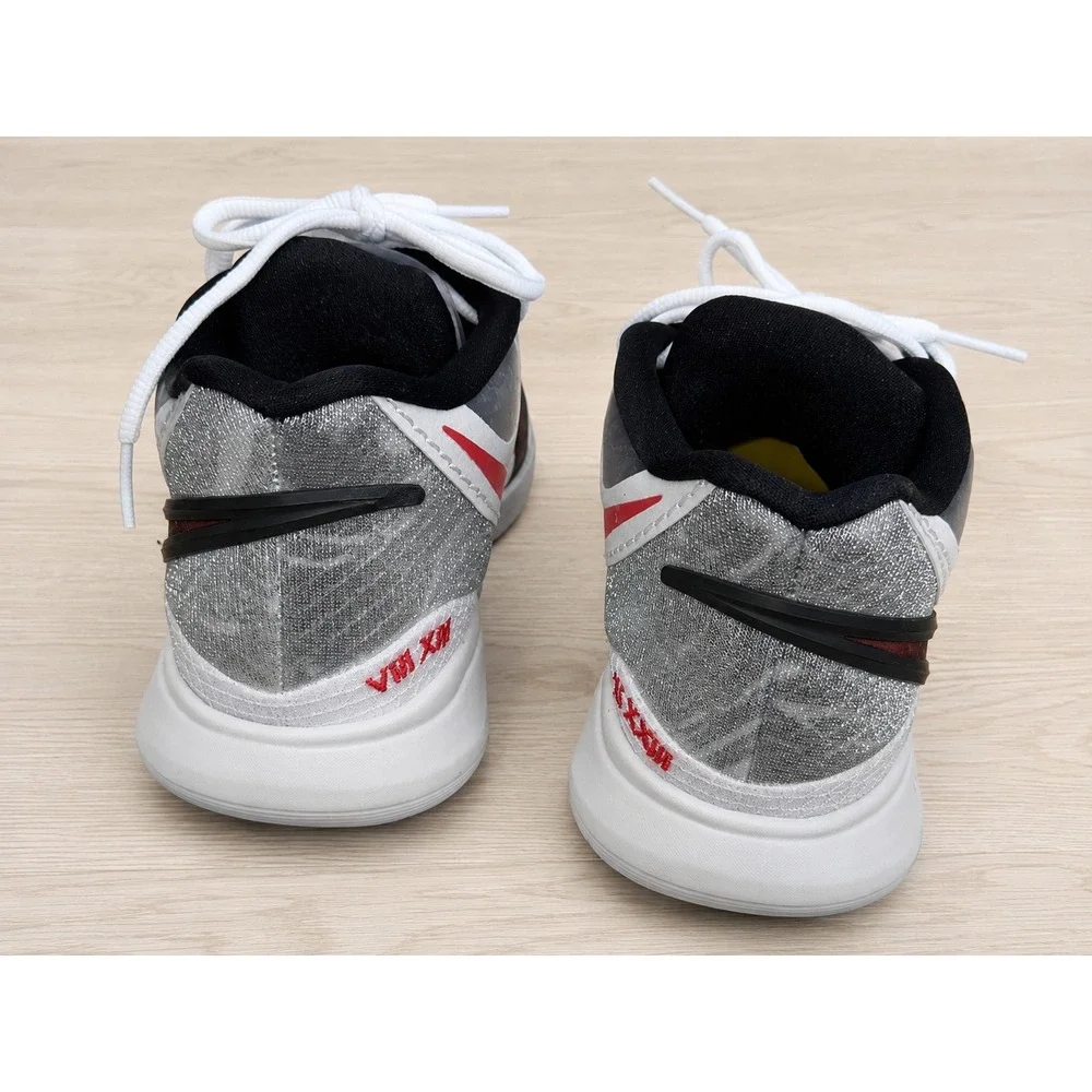 Nike Kyrie 8 Basketball Shoes White Red Black DJ6017-100 Men's Size 9.5